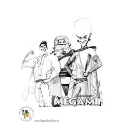 Раскраска: Мегамозг (Анимационные фильмы) #46521 - Бесплатные раскраски для печати
