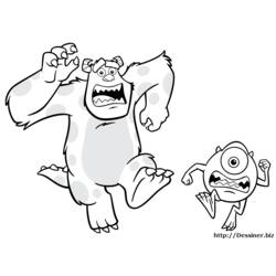 Раскраска: Монстры и Ко (Анимационные фильмы) #132400 - Бесплатные раскраски для печати