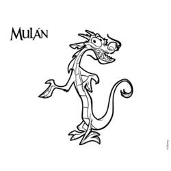 Раскраска: Мулан (Анимационные фильмы) #133667 - Бесплатные раскраски для печати