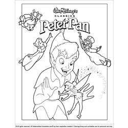 Раскраска: Питер Пэн (Анимационные фильмы) #129007 - Бесплатные раскраски для печати