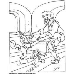Раскраска: Пиноккио (Анимационные фильмы) #132244 - Бесплатные раскраски для печати