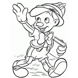 Раскраска: Пиноккио (Анимационные фильмы) #132254 - Бесплатные раскраски для печати
