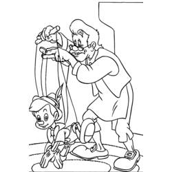 Раскраска: Пиноккио (Анимационные фильмы) #132261 - Бесплатные раскраски для печати