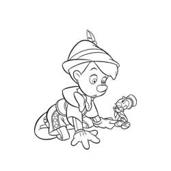 Раскраска: Пиноккио (Анимационные фильмы) #132263 - Бесплатные раскраски для печати