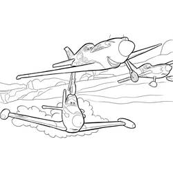 Раскраска: Самолеты (Самолеты) (Анимационные фильмы) #132700 - Бесплатные раскраски для печати