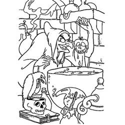 Раскраска: Белоснежка и семь гномов (Анимационные фильмы) #134007 - Бесплатные раскраски для печати