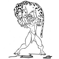 Раскраска: Тарзан (Анимационные фильмы) #131079 - Бесплатные раскраски для печати