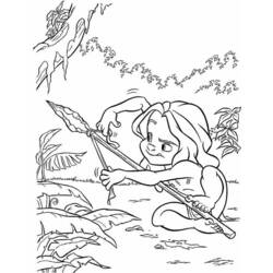 Раскраска: Тарзан (Анимационные фильмы) #131194 - Бесплатные раскраски для печати
