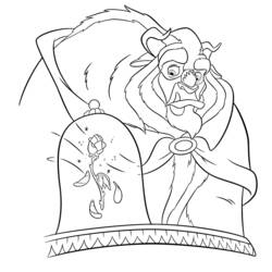 Раскраска: Красавица и чудовище (Анимационные фильмы) #130942 - Бесплатные раскраски для печати