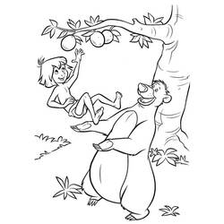 Раскраска: Книга джунглей (Анимационные фильмы) #130054 - Бесплатные раскраски для печати
