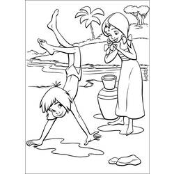 Раскраска: Книга джунглей (Анимационные фильмы) #130106 - Бесплатные раскраски для печати