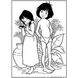 Раскраска: Книга джунглей (Анимационные фильмы) #130116 - Бесплатные раскраски для печати