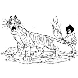 Раскраска: Книга джунглей (Анимационные фильмы) #130134 - Бесплатные раскраски для печати