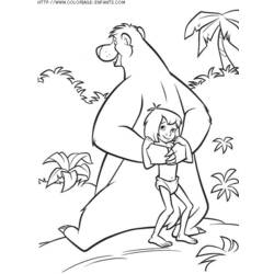 Раскраска: Книга джунглей (Анимационные фильмы) #130151 - Бесплатные раскраски для печати
