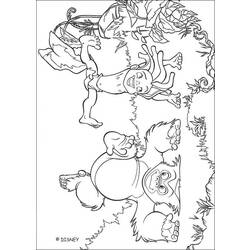Раскраска: Книга джунглей (Анимационные фильмы) #130170 - Бесплатные раскраски для печати