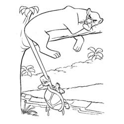 Раскраска: Книга джунглей (Анимационные фильмы) #130171 - Бесплатные раскраски для печати