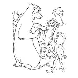 Раскраска: Книга джунглей (Анимационные фильмы) #130178 - Бесплатные раскраски для печати