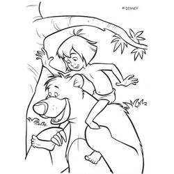 Раскраска: Книга джунглей (Анимационные фильмы) #130271 - Бесплатные раскраски для печати