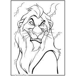 Раскраска: Король Лев (Анимационные фильмы) #73618 - Бесплатные раскраски для печати