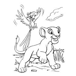 Раскраска: Король Лев (Анимационные фильмы) #73629 - Бесплатные раскраски для печати