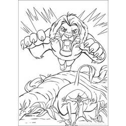 Раскраска: Король Лев (Анимационные фильмы) #73653 - Бесплатные раскраски для печати