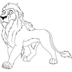 Раскраска: Король Лев (Анимационные фильмы) #73691 - Бесплатные раскраски для печати