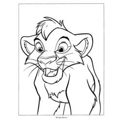 Раскраска: Король Лев (Анимационные фильмы) #73754 - Бесплатные раскраски для печати