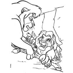 Раскраска: Король Лев (Анимационные фильмы) #73756 - Бесплатные раскраски для печати