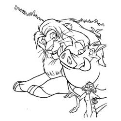 Раскраска: Король Лев (Анимационные фильмы) #73757 - Бесплатные раскраски для печати