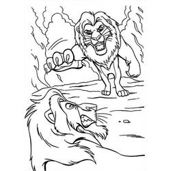 Раскраска: Король Лев (Анимационные фильмы) #73836 - Бесплатные раскраски для печати