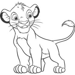 Раскраска: Король Лев (Анимационные фильмы) #73857 - Бесплатные раскраски для печати