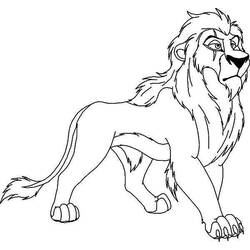 Раскраска: Король Лев (Анимационные фильмы) #73874 - Бесплатные раскраски для печати