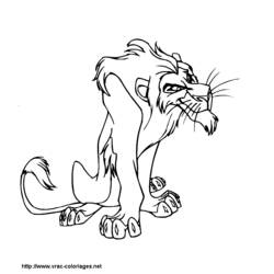 Раскраска: Король Лев (Анимационные фильмы) #73884 - Бесплатные раскраски для печати