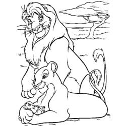 Раскраска: Король Лев (Анимационные фильмы) #73955 - Бесплатные раскраски для печати