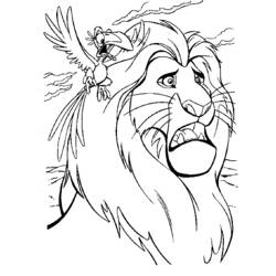 Раскраска: Король Лев (Анимационные фильмы) #73967 - Бесплатные раскраски для печати