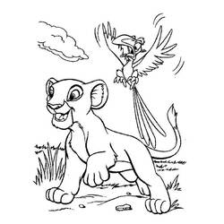 Раскраска: Король Лев (Анимационные фильмы) #74011 - Бесплатные раскраски для печати
