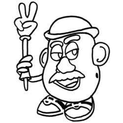Раскраска: Мистер картофель (Анимационные фильмы) #45110 - Бесплатные раскраски для печати