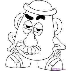 Раскраска: Мистер картофель (Анимационные фильмы) #45111 - Бесплатные раскраски для печати