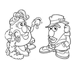 Раскраска: Мистер картофель (Анимационные фильмы) #45119 - Бесплатные раскраски для печати
