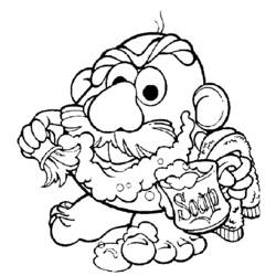 Раскраска: Мистер картофель (Анимационные фильмы) #45161 - Бесплатные раскраски для печати