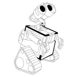 Раскраска: Wall-E (Анимационные фильмы) #131995 - Бесплатные раскраски для печати
