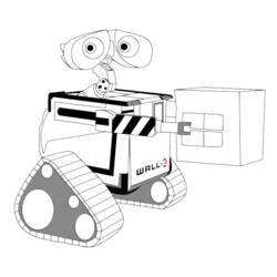 Раскраска: Wall-E (Анимационные фильмы) #132023 - Бесплатные раскраски для печати