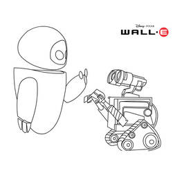 Раскраска: Wall-E (Анимационные фильмы) #132030 - Бесплатные раскраски для печати