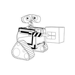 Раскраска: Wall-E (Анимационные фильмы) #132056 - Бесплатные раскраски для печати
