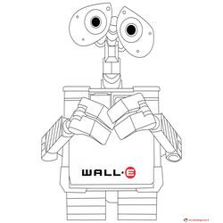 Раскраска: Wall-E (Анимационные фильмы) #132103 - Бесплатные раскраски для печати