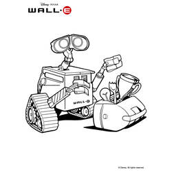 Раскраска: Wall-E (Анимационные фильмы) #132109 - Бесплатные раскраски для печати