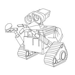 Раскраска: Wall-E (Анимационные фильмы) #132115 - Бесплатные раскраски для печати