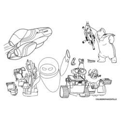 Раскраска: Wall-E (Анимационные фильмы) #132126 - Бесплатные раскраски для печати