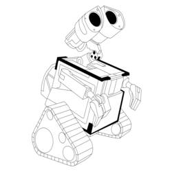 Раскраска: Wall-E (Анимационные фильмы) #132192 - Бесплатные раскраски для печати