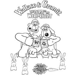 Раскраска: Уоллес и Громит (Анимационные фильмы) #133460 - Бесплатные раскраски для печати